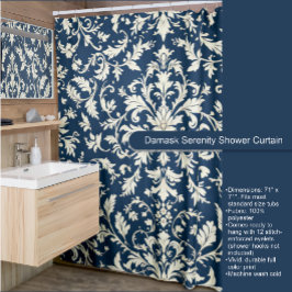 Cortina de ducha Damask Serenity