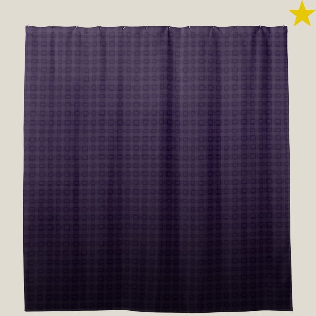 Cortina De Ducha Dark Purple Bath Set Check Pattern Indigo Gradient (Subido por el creador)