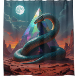 Cortina De Ducha „Das Geheimnis der Schlangengötter“
