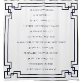 Cortina De Ducha Das Kölsche Grundgesetz – Köln Cologne Jugendstil