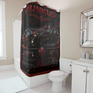 cortina de ducha de accesorios de baño de Munkus a