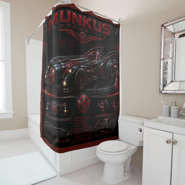 cortina de ducha de accesorios de baño de Munkus a (In situ)