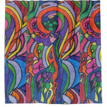 Cortina de ducha de arte pop