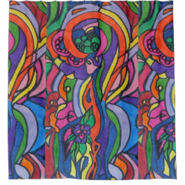 Cortina de ducha de arte pop