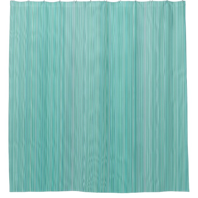 Cortina de ducha de Baby Aqua Stripes (Anverso)
