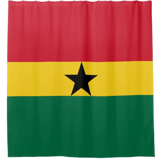 Cortina de ducha de bandera de Ghana (Anverso)