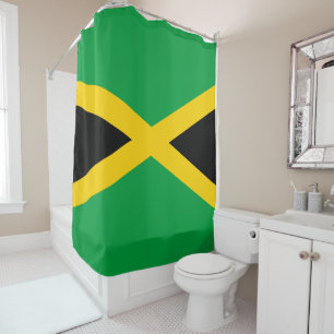 Cortina de ducha de bandera jamaicana