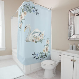 Cortina de ducha de baño Swan Lake