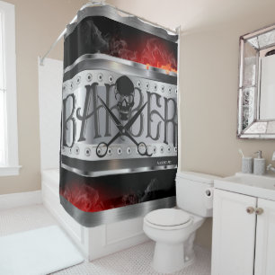 cortina de ducha de barbero