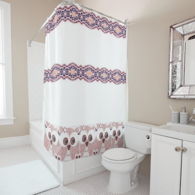 Cortina de ducha de búho (In situ)