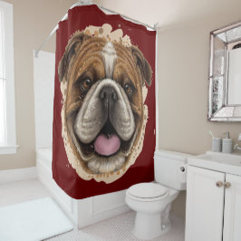 Cortina de ducha de bulldog