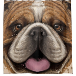 Cortina de ducha de Bulldog Bestie