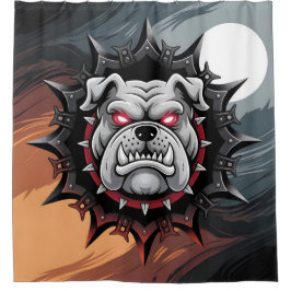 Cortina de ducha de Bulldog feroz