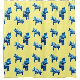 Cortina de ducha de caballos suecos