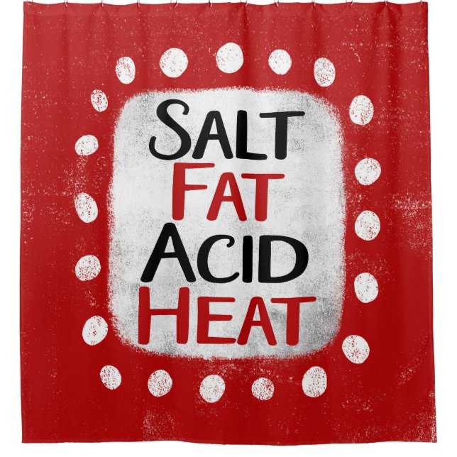 Cortina de ducha de calor con ácido grasas de sal (Anverso)
