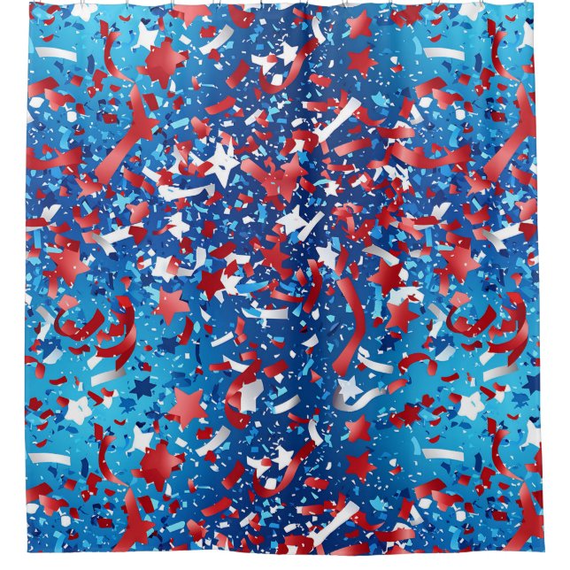 Cortina de ducha de celebración estadounidense (Anverso)