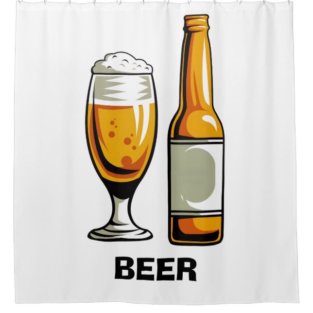 Cortina de ducha de cerveza de artesanía (Anverso)