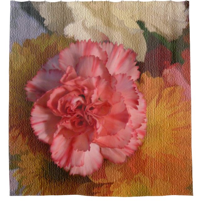 Cortina de ducha de claveles (Anverso)