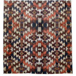 Cortina de ducha de diseño de alfombras orientales