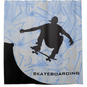 Cortina de ducha de diseño de patinaje