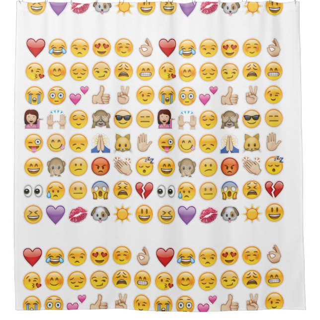 cortina de ducha de emoji (Anverso)