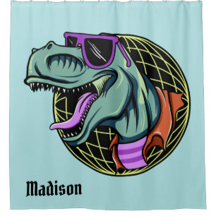 Cortina de ducha de encargo del nombre y del color