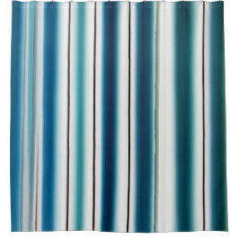 Cortina de ducha de estiramiento azul