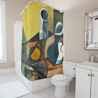 Cortina de ducha de flores