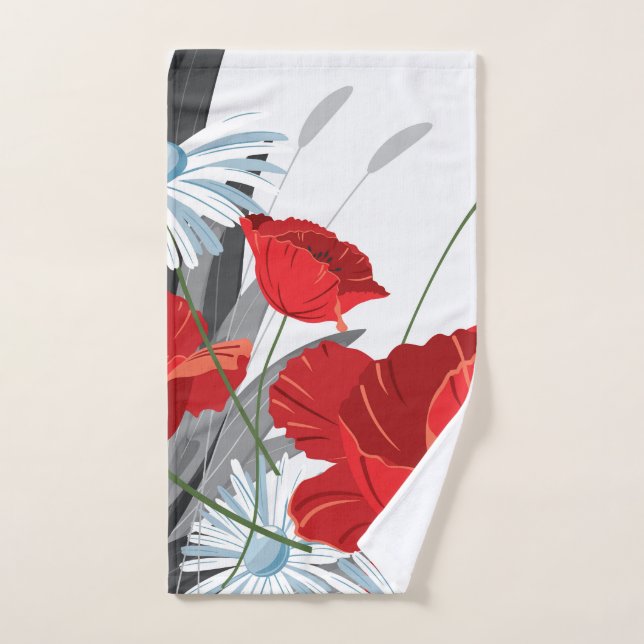 Cortina de ducha de flores (Toalla de mano)