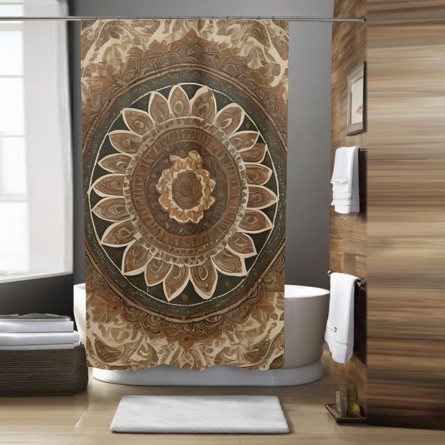 Cortina de ducha de flores Boho Estilo 2 (Subido por el creador)