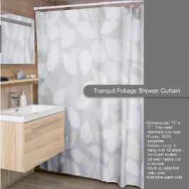 Cortina de ducha de flotación tranquila