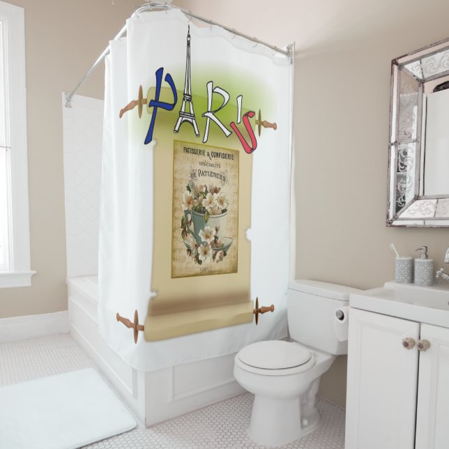 Cortina de ducha de Francia en París (In situ)