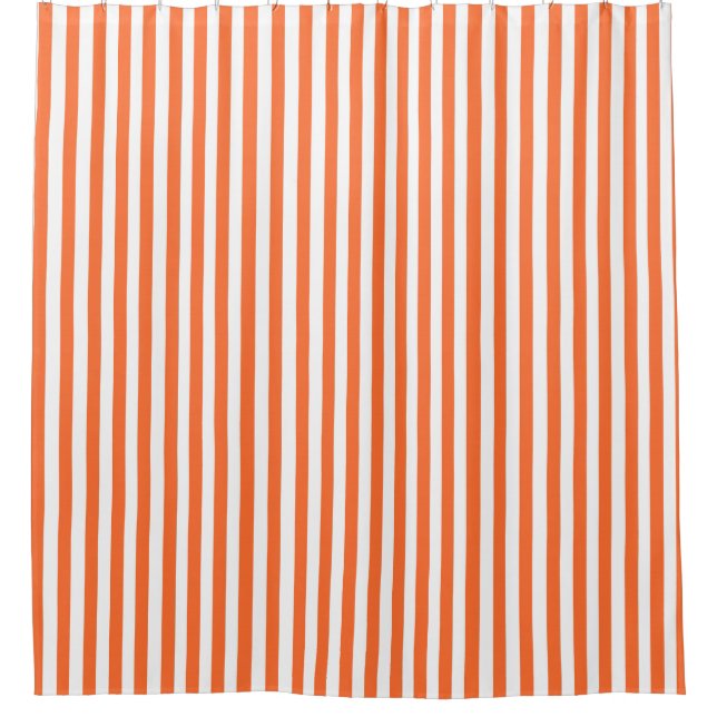 Cortina de ducha de franja naranja (Anverso)