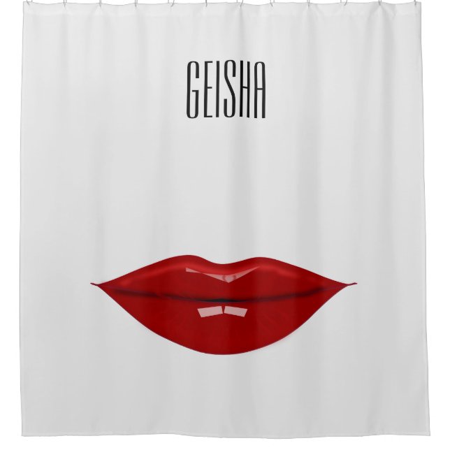 cortina de ducha de geisha (Anverso)