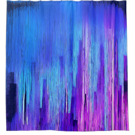 Cortina de ducha de gradiente de línea de horizont