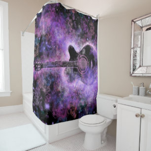 Cortina de ducha de guitarra