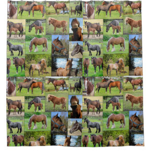 Cortina de ducha de Horse Lover