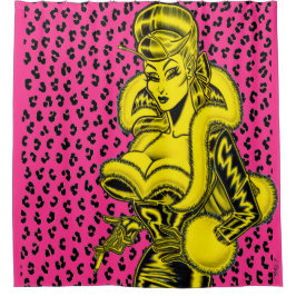 Cortina de ducha de impresión Vana DeVinyl™/Leopar