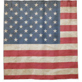 Cortina de ducha de la bandera estadounidense dest