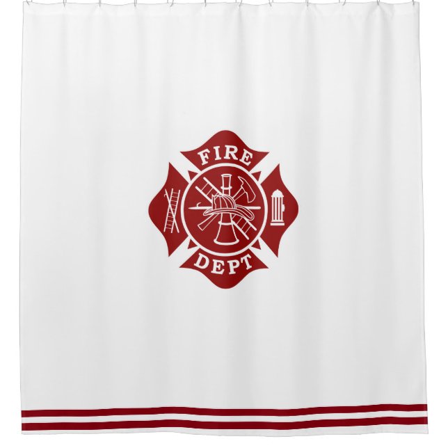 Cortina de ducha de la cruz maltesa del (Anverso)