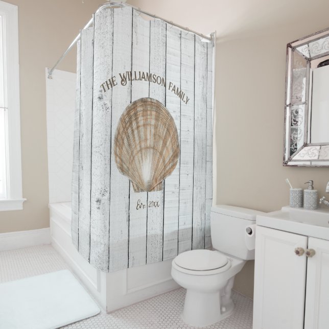 Cortina de ducha de la cubierta de cosecha de vint (In situ)