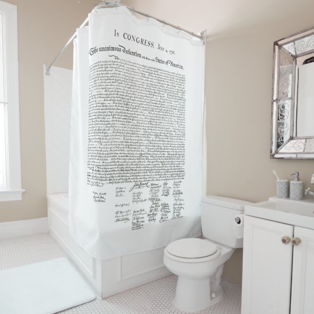 Cortina de ducha de la Declaración de (In situ)