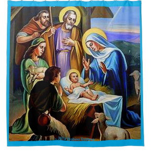 CORTINA DE DUCHA DE LA NATIVIDAD #1