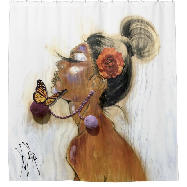 Cortina de ducha de la subida y del brillo (Anverso)