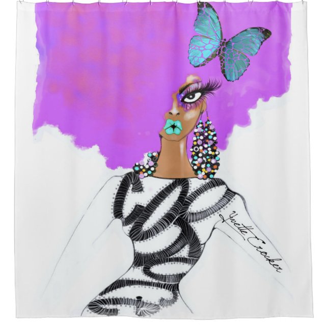 Cortina de ducha de las costuras (Anverso)