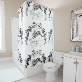 Cortina de ducha de las liebres de Le Lapin french