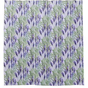Cortina de ducha de lavanda