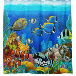Cortina de ducha de lecho marino