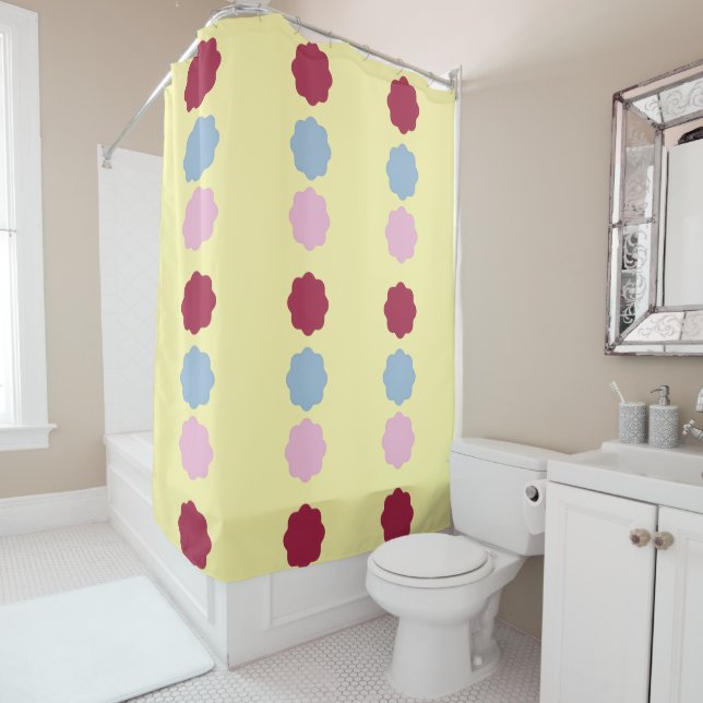 Cortina de ducha de línea circular (In situ)