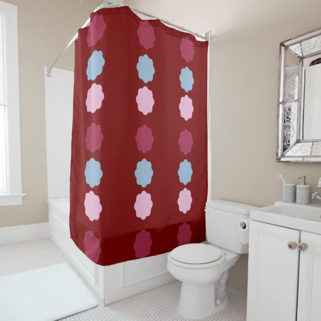 Cortina de ducha de línea circular (In situ)